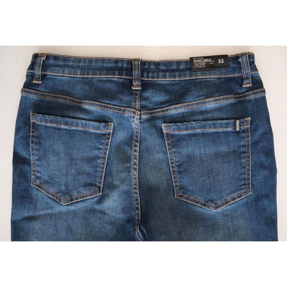 Buffalo David Bitton Women's Sz 32 Blue Faith Mid Rise Skinny Ankle Jeans - Picture 7 of 9